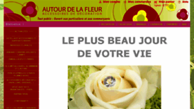 What Autourdelafleur.fr website looked like in 2016 (8 years ago)