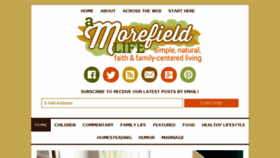 What Amorefieldlife.com website looked like in 2016 (8 years ago)