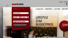 What Acomhotels.de website looked like in 2016 (7 years ago)