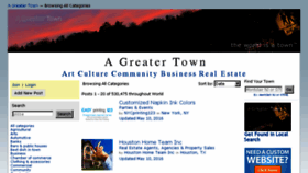 What Agreatertown.com website looked like in 2016 (7 years ago)