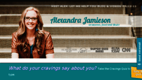 What Alexandrajamieson.com website looked like in 2016 (8 years ago)