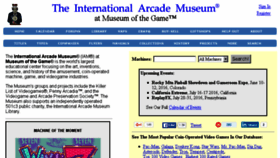 What Arcade-museum.com website looked like in 2016 (7 years ago)
