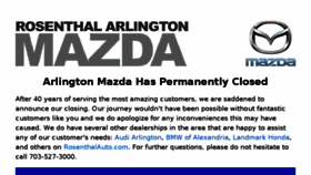 What Arlingtonmazda.com website looked like in 2016 (8 years ago)