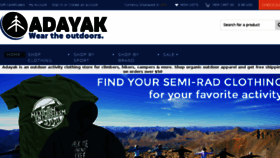 What Adayak.com website looked like in 2016 (7 years ago)