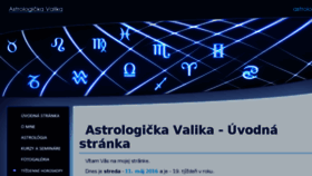 What Astrologicka.sk website looked like in 2016 (8 years ago)