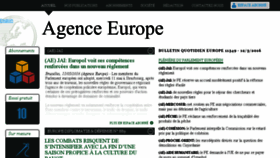 What Agenceeurope.info website looked like in 2016 (7 years ago)