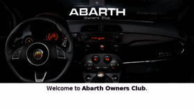 What Abarthownersclub.com website looked like in 2016 (7 years ago)