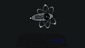 What Aphecal.com website looked like in 2016 (8 years ago)