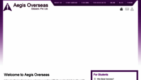 What Aegisoverseas.com website looked like in 2016 (7 years ago)