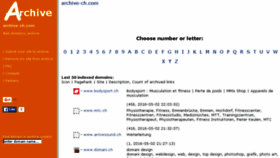 What Archive-ch.com website looked like in 2016 (8 years ago)