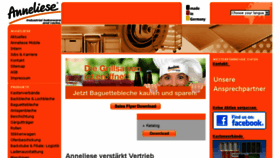 What Anneliese.de website looked like in 2016 (8 years ago)