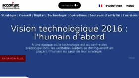 What Accenture.fr website looked like in 2016 (7 years ago)