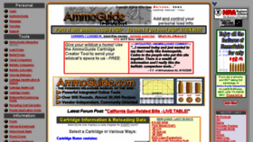 What Ammoguide.com website looked like in 2016 (7 years ago)