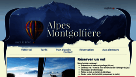 What Alpes-montgolfiere.fr website looked like in 2016 (8 years ago)