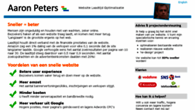What Aaronpeters.nl website looked like in 2016 (8 years ago)
