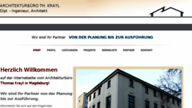 What Architekt-krayl.de website looked like in 2016 (7 years ago)