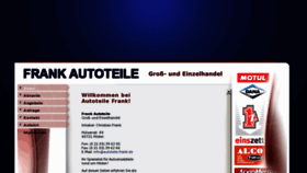 What Autoteile-frank.de website looked like in 2016 (8 years ago)