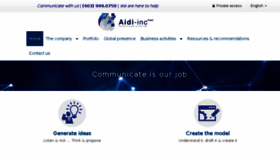What Aidi-inc.com website looked like in 2016 (7 years ago)