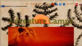 What Adventurecampstz.com website looked like in 2016 (8 years ago)