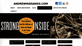 What Andrewmaraniss.com website looked like in 2016 (8 years ago)