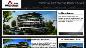 What Alpina-immobilier.com website looked like in 2016 (7 years ago)