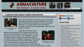 What Aquaculturewithoutfrontiers.org website looked like in 2016 (7 years ago)