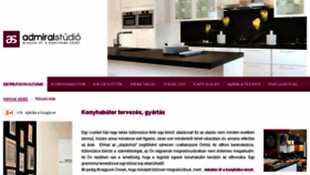What Admiralstudio.hu website looked like in 2016 (7 years ago)