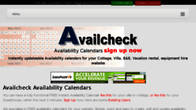 What Availcheck.com website looked like in 2016 (7 years ago)