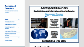 What Aerospeedcouriers.co.za website looked like in 2016 (7 years ago)