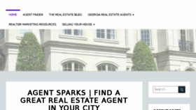 What Agentsparks.com website looked like in 2016 (8 years ago)