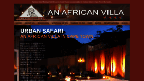 What Anafricanvilla.co.za website looked like in 2016 (7 years ago)