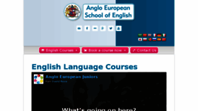 What Angloeuropean.org website looked like in 2016 (7 years ago)