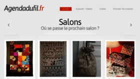 What Agendadufil.fr website looked like in 2016 (7 years ago)