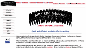 What Afeprbullets.com website looked like in 2016 (7 years ago)