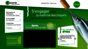 What Apave-recrutement.com website looked like in 2016 (8 years ago)