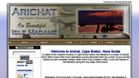 What Arichat.com website looked like in 2016 (7 years ago)