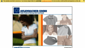 What Aulenbacher.de website looked like in 2016 (8 years ago)
