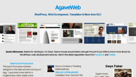 What Agaveweb.com website looked like in 2016 (7 years ago)