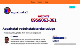 What Aquainstal-dakovic.hr website looked like in 2016 (7 years ago)