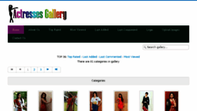 What Actressesgallery.com website looked like in 2016 (7 years ago)