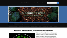 What Aldermanfarms.net website looked like in 2016 (7 years ago)