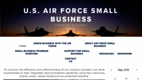 What Airforcesmallbiz.org website looked like in 2016 (7 years ago)