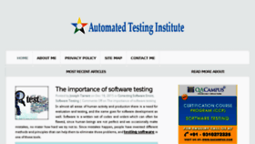 What Automatedtestinginstitute.com website looked like in 2016 (7 years ago)