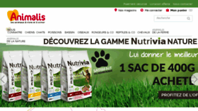 What Animalis.fr website looked like in 2016 (7 years ago)
