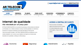 What Artelecomunicacoes.com.br website looked like in 2016 (7 years ago)