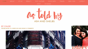 What Astoldbyashandshelbs.com website looked like in 2016 (8 years ago)