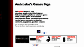 What Ambrosine.com website looked like in 2016 (7 years ago)