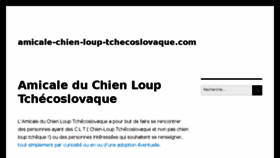 What Amicale-chien-loup-tchecoslovaque.com website looked like in 2016 (7 years ago)