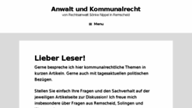 What Anwalt-und-kommunalrecht.de website looked like in 2016 (7 years ago)