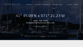 What Anchoryachts.com website looked like in 2016 (7 years ago)